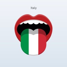 Italy language Abstract human tongue N2