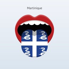 Martinique language Abstract human tongue N2