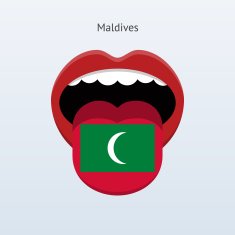 Maldives language Abstract human tongue N2