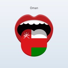 Oman language Abstract human tongue N2