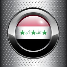 Iraq flag button N2