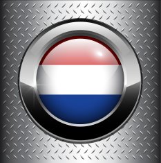 Holland flag button