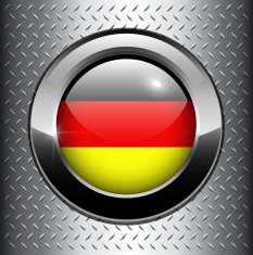 German Germany flag button