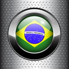 Brazil flag button N4
