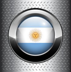 Argentina flag button N3
