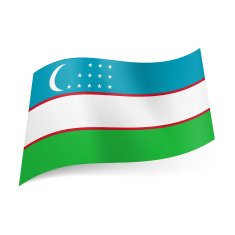 State flag of Uzbekistan