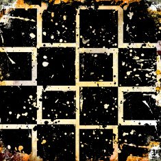 Grungy chessboard background with stains