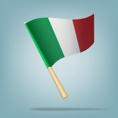 italian flag vector illustration