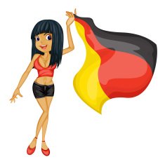 Woman with flag N2