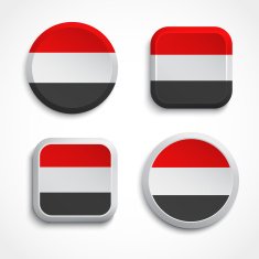 Yemen flag buttons