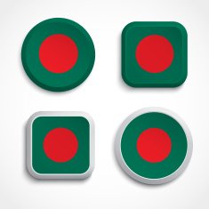 Bangladesh flag buttons