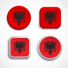 Albania flag buttons