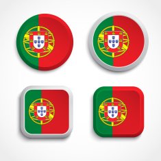 Portugal flag buttons