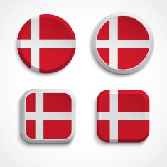 Denmark flag buttons