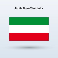 State of North Rhine-Westphalia Flag (Germany)