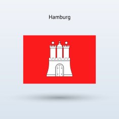 State of Hamburg Flag (Germany) N2