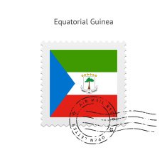 Equatorial Guinea Flag Postage Stamp