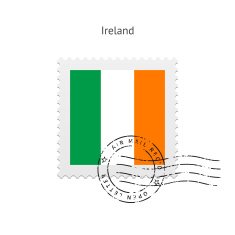 Ireland Flag Postage Stamp
