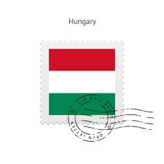 Hungary Flag Postage Stamp