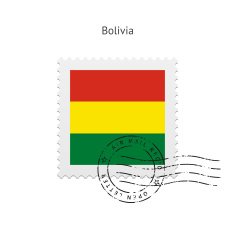 Bolivia Flag Postage Stamp