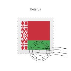 Belarus Flag Postage Stamp