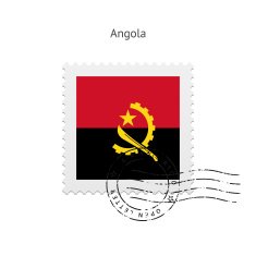 Angola Flag Postage Stamp