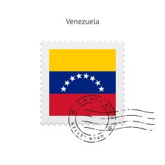 Venezuela Flag Postage Stamp