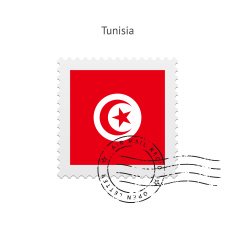 Tunisia Flag Postage Stamp