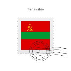 Transnistria Flag Postage Stamp