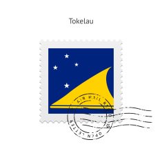 Tokelau Flag Postage Stamp