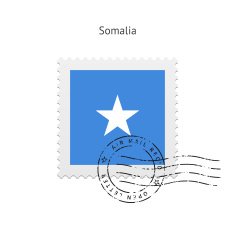 Somalia Flag Postage Stamp
