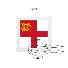 Sark Flag Postage Stamp