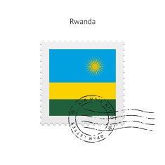 Rwanda Flag Postage Stamp