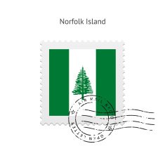 Norfolk Island Flag Postage Stamp