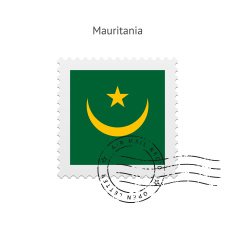 Mauritania Flag Postage Stamp