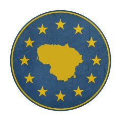 European Union Lithuania button