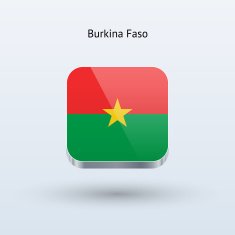 Burkina Faso Flag Icon N2