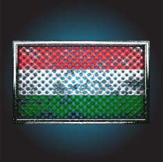 Vector flag on old metal N2