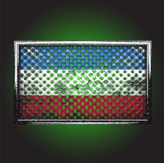 Vector flag on old metal N6