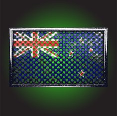 Vector flag on old metal N10