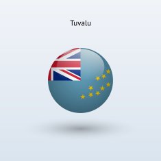 Round flag of Tuvalu