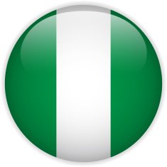 Nigeria Flag Glossy Button N6