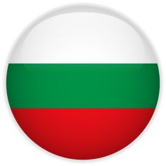 Bulgaria Flag Glossy Button N4