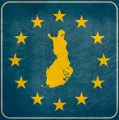 Grunge Finland European button