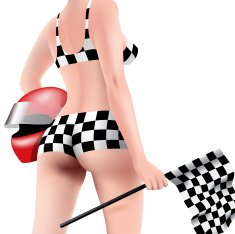 woman with helmet and flag N2