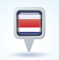 Flag of Costa rica vector illustration N11