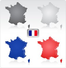 France Map and Flag (see Description)
