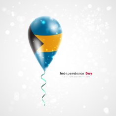 Flag of Bahamas on balloon N2