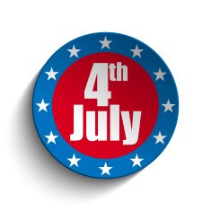 United States Independence Day Button N3