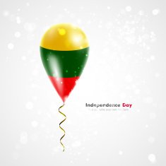 Lithuanian flag on balloon N2
